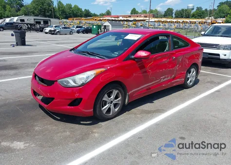 2013 Hyundai Elantra Gs from USA, damaged, VIN KMHDH6AEXDU020077